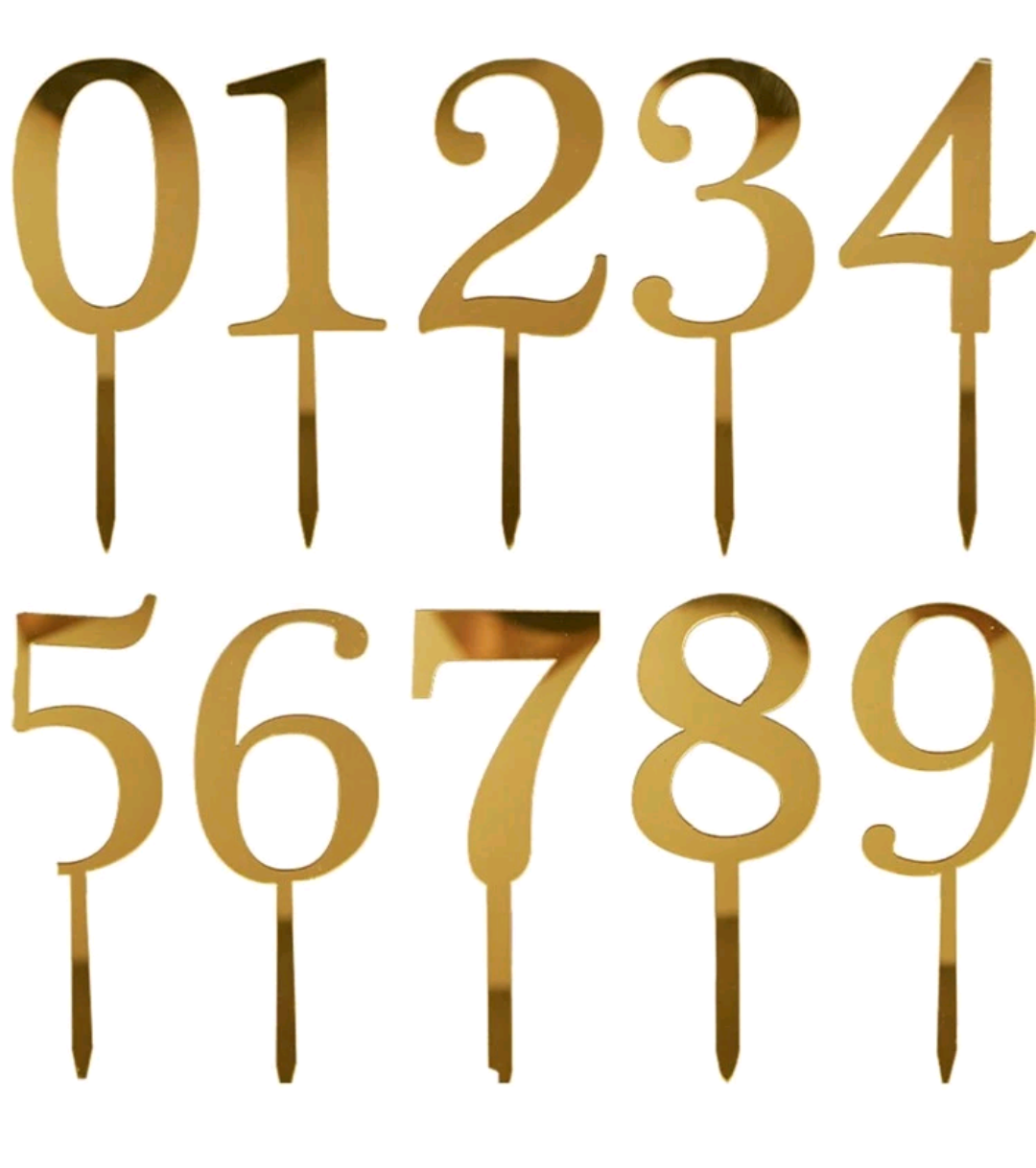Number Cake Topper