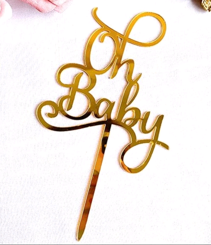 "Oh Baby" Cake Topper