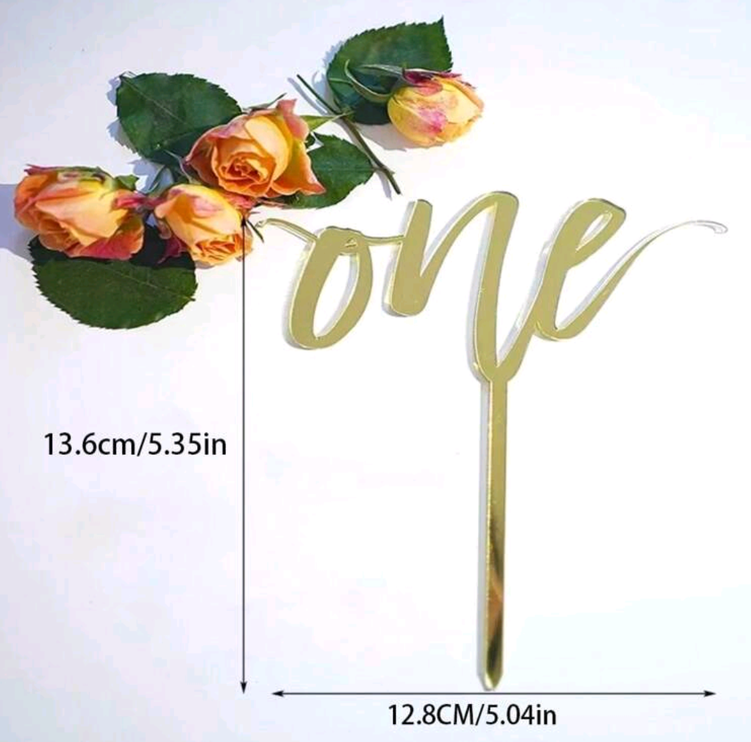 "One" Cake Topper
