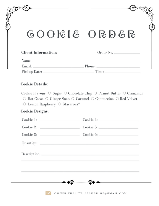 Cookie Order Form