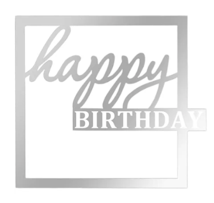 "Happy Birthday" Cake Sign