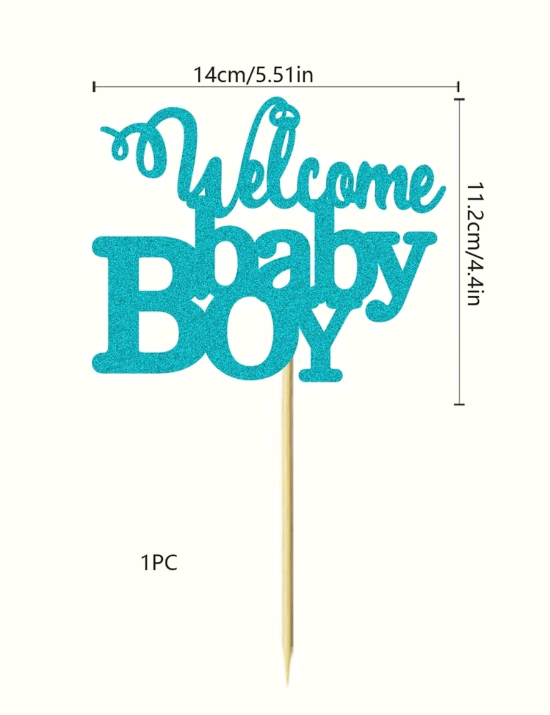 "Baby Boy" Cake Topper