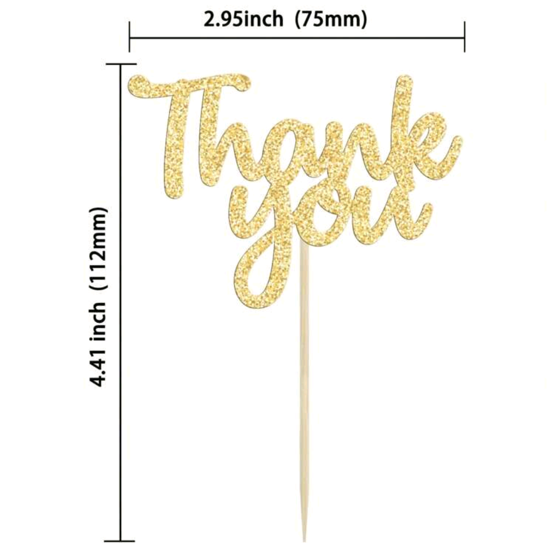 "Thank You" Cupcake Toppers