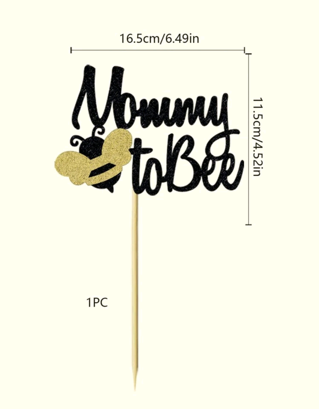 "Mommy To Bee" Cake Topper